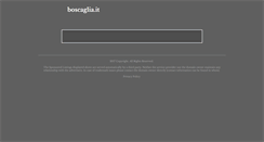 Desktop Screenshot of boscaglia.it